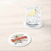 Onderzetter met fijne kerst en lichte kerststaarte (Insitu)