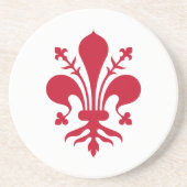 Onderzetter met Florentijnse vlag, Italië (Voorkant)