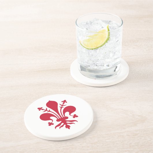 Onderzetter met Florentijnse vlag, Italië (Zijkant)