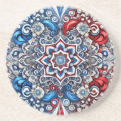 Onderzetter met Franse kleuren Design (Voorkant)