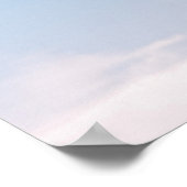 Onderzetter met gele en rode rol onder blauwe heme poster (Hoek)