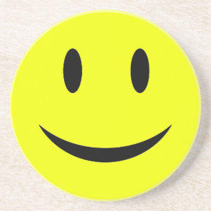 Onderzetter met gele gezichtsscherven