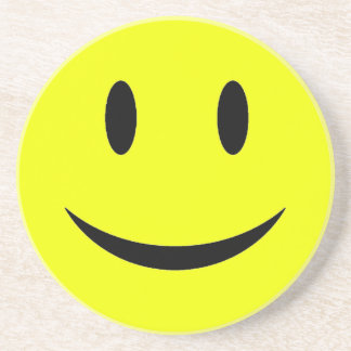 Onderzetter met gele gezichtsscherven