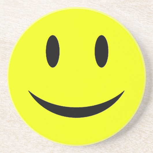 Onderzetter met gele gezichtsscherven (Voorkant)