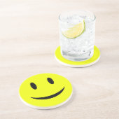 Onderzetter met gele gezichtsscherven (Zijkant)