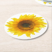 onderzetter met gele zonnebloem (Gebogen)