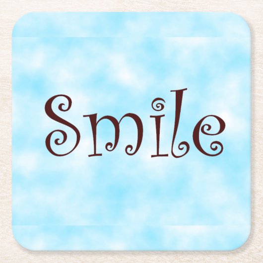 Onderzetter met glimlach (Voorkant)