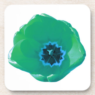 Onderzetter met groene en blauwe tulpkurk