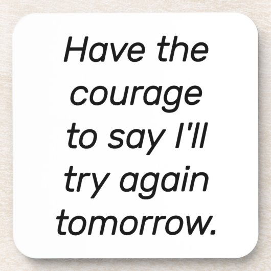 Onderzetter met harde kunststof (Voorkant)