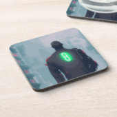 Onderzetter met harde kunststof cyberpunk (Linkerzijde)