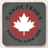 Onderzetter met Kano Trails Maple Leaf (Voorkant)