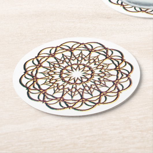 Onderzetter met kant zoals goudvormig design (Gebogen)