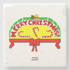 Onderzetter met kerstcadeautjes voor marmer Stone