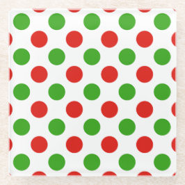 Onderzetter met kerstflesglas voor grote wratensta