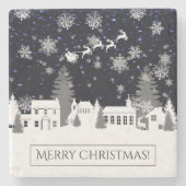 Onderzetter met kerstklep (Voorkant)