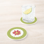 Onderzetter met Kerstmis Poinsettia (Zijkant)