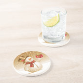 Onderzetter met Kerstmis Snowman (Zijkant)