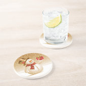 Onderzetter met Kerstmis Snowman (Zijkant)