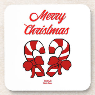 Onderzetter met kerstsnoepjes, hard plastic