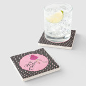 Onderzetter met kerststone feestdag (Zijkant)