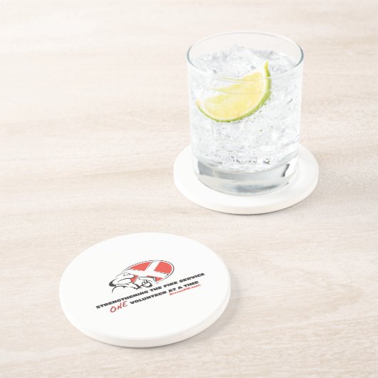 Onderzetter met logo (Zijkant)