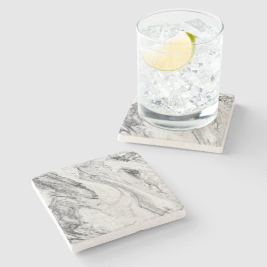 Onderzetter met marmer Stone Pattern Stone (Zijkant)