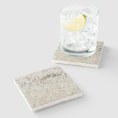 Onderzetter met marmer Stone Pattern Stone (Zijkant)