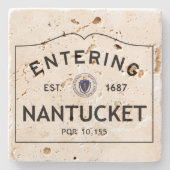 Onderzetter met Nantucket Stone (Voorkant)