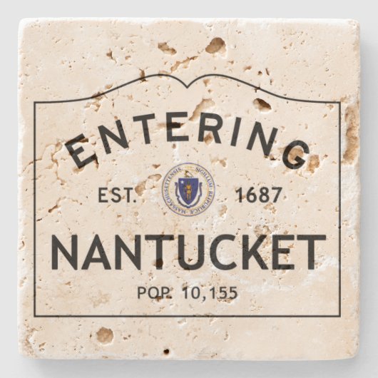 Onderzetter met Nantucket Stone (Voorkant)