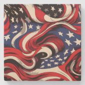 Onderzetter met patriottische stone (Voorkant)