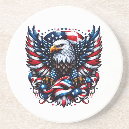 Onderzetter met patriottische stone (Voorkant)