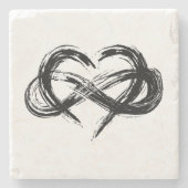 Onderzetter met polyamoriesymbool (Voorkant)