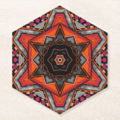 Onderzetter met rode beeldvorming (Voorkant)