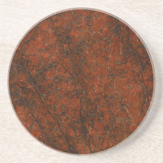 Onderzetter met rode steen (Voorkant)