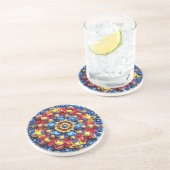 Onderzetter met Roemeense kleuren Design (Zijkant)