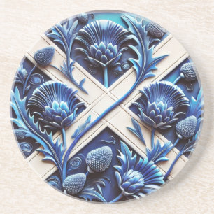 Onderzetter met Scottish Thistles Design