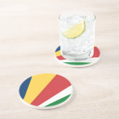 Onderzetter met Seychellen Kleuren Design (Zijkant)