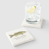 Onderzetter met smalmondbas (Zijkant)