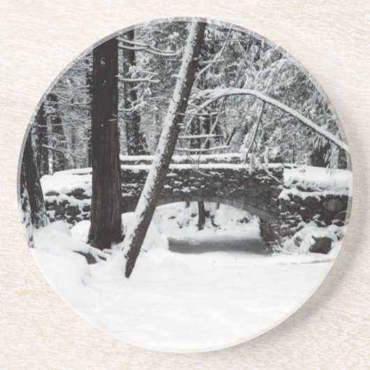 Onderzetter met sneeuwbedekking (Voorkant)