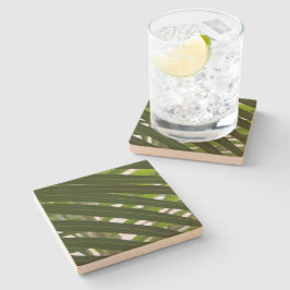 Onderzetter met spindle Palm Stone
