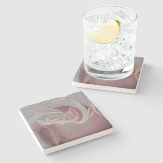 Onderzetter met stone Roos (Zijkant)