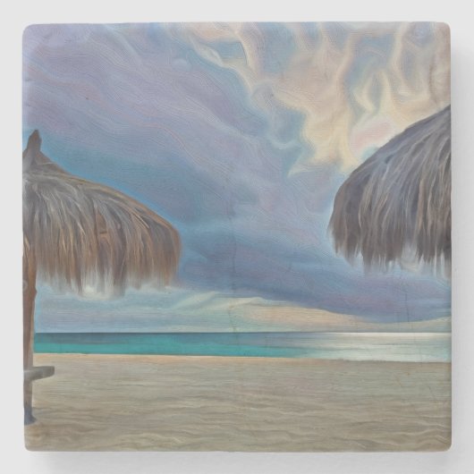 Onderzetter met strandfoto (Voorkant)