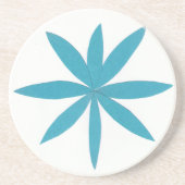 Onderzetter met Turquoise Star Design (Voorkant)