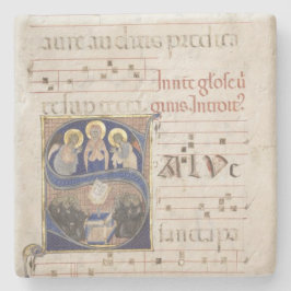 onderzetter met twee handgeschreven teksten