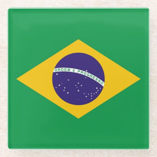 Onderzetter met vlag van Brazilië (Voorkant)
