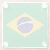 Onderzetter met vlag van Brazilië (Achterkant)
