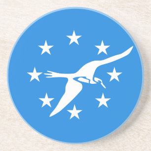 Onderzetter met vlag van Corpus Christi, Texas, VS