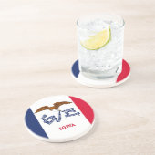 Onderzetter met vlag van de Iowa, VS (Zijkant)