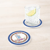 Onderzetter met Vlag van de Verenigde Staten (Zijkant)