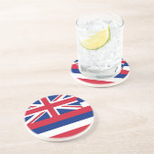 Onderzetter met vlag van Hawaï, Verenigde Staten (Zijkant)